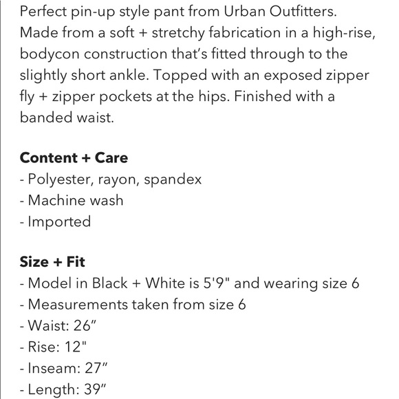 UO Susie high rise zipper pants - Picture 7 of 7